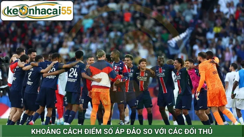 Khoảng cách điểm số áp đảo so với các đối thủ