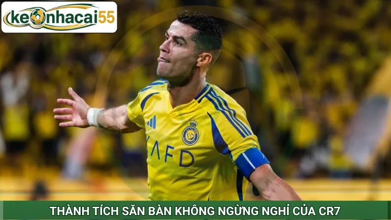 Thành tích săn bàn không ngừng nghỉ của CR7