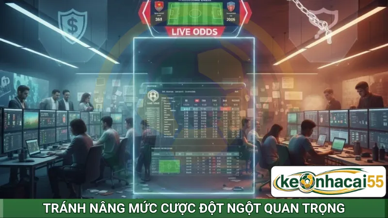Nguyên tắc tránh nâng mức cược đột ngột quan trọng