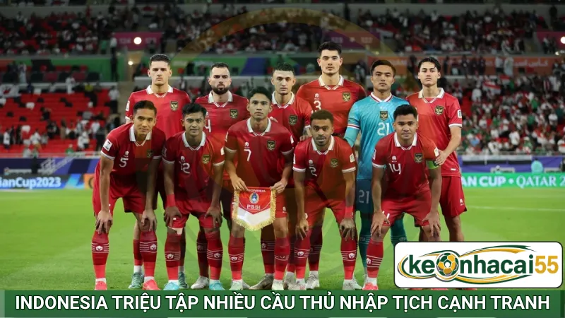 Indonesia triệu tập nhiều cầu thủ nhập tịch cạnh tranh