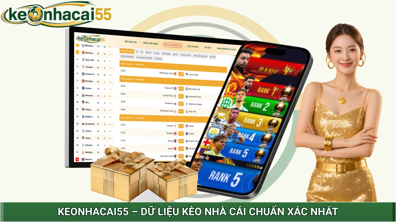Keonhacai 55 – Dữ liệu kèo nhà cái chuẩn xác nhất